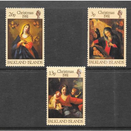 FALKLAND ISLANDS 1981 MINT MNH CHRISTMAS XMAS PAINTINGS RELIGION SET COMPLETE