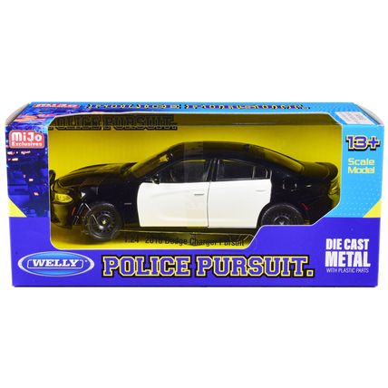 2016 Dodge Charger Pursuit Police Interceptor Black and White Unmarked "Polic...