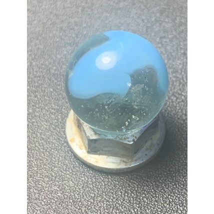 VITRO - VICTORY PATCH - BABY BLUE / CLEAR - JUST UNDER 5/8 R1
