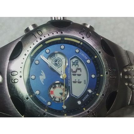Vintage Athletic Works Men's Quartz Watch AW123TM New Battery light not working