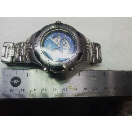 Vintage Athletic Works Men's Quartz Watch AW123TM New Battery light not working