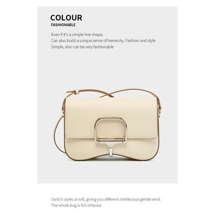 Women Genuine Leather Della Shoulder Crossbody Bag White