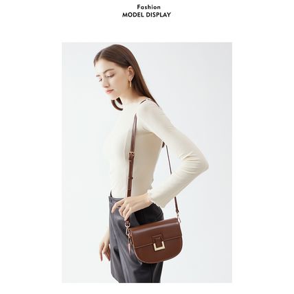 Women's Leather Designer Handbags Tote Purses Shoulder Bucket Bags Brown