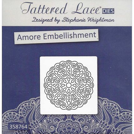 Tattered Lace. Amore Embellishment Die. Die Cutting Cardmaking Scrapbooking
