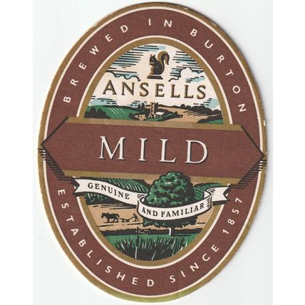 BEER MAT - ANSELLS BREWERY - MILD - (Cat No 189) - (1989)