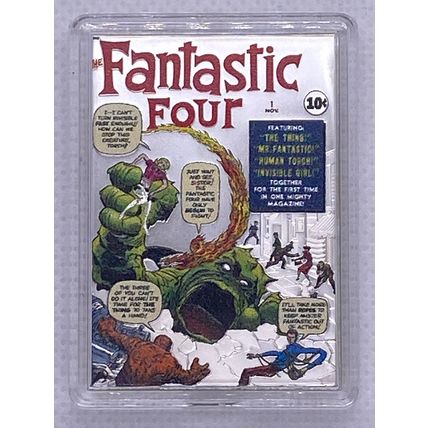 Fantastic Four Collectible 1 Oz Silver Cover #1 Marvel Comix Art In Motion