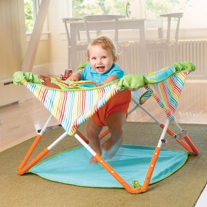 Bright Starts, Pop 'N Jump SE Portable Baby Activity Center, Indoor Outdoor Use,