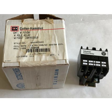 NEW cutler hammer AR4W 766A023G03 240/220V,10 AMPS INDUSTRIAL CONTROL RELAY,Ej