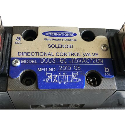 INTERNATIONAL DG08-8C-E-10,DG03-6C-115VAC72DN SOLENOID DIRECTIONAL VALVE,DK,AP