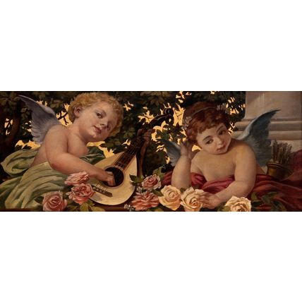 Leopold_Löffler_-_Allegory_of_music Art Gallery Poster Canvas Print Wall Decorat