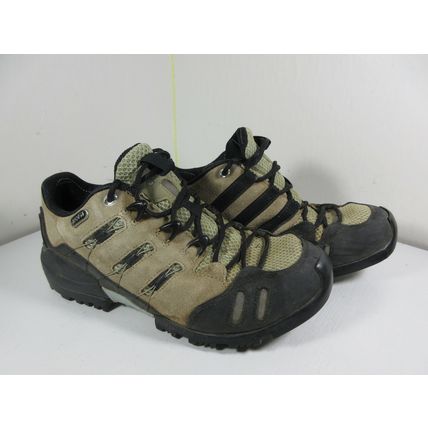 Adidas GEOFIT Hiking Boots Tan Black Trail Outdoors Leather Size 7 US Women's