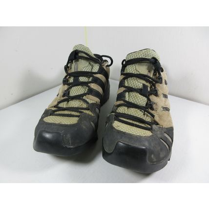 Adidas GEOFIT Hiking Boots Tan Black Trail Outdoors Leather Size 7 US Women's