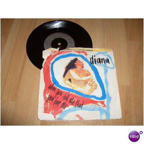 diana ross, when you tell me that you love me. 1991 7" p/s. emi