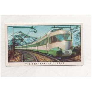 1963 Kelloggs trade card Story of The Locomotive Series 2 No.11 'IL SETTEBELLO'