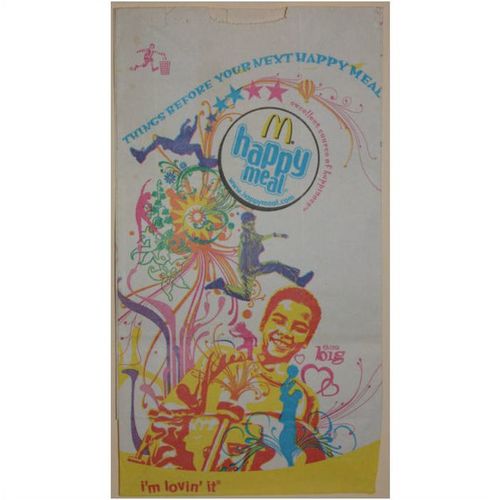 2008 McDonalds I'm Lovin' It Happy Meal Bag