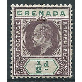 Grenada 1902 SG57 1/2d Dull Purple & Green Mounted Mint....
