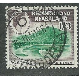 RHO 1959 1/-3d 'LAKE NYASA' FINE USED (EBID45-651)