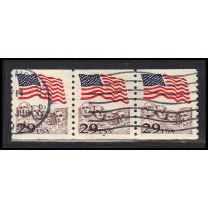 Used 2523 29c U.S. Flag Very Fine PNC 4/3 PA3001