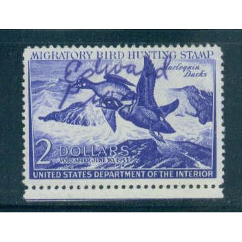 Used RW19 $2 Harlequin Ducks Very Fine C1012