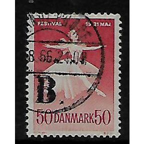 DENMARK 1965 DANISH BALLET & MUSIC FESTIVAL 50 ORE RED SG 467 FINE USED#2