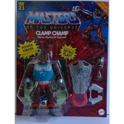 MASTERS OF THE UNIVERSE RETRO PLAY ' DELUXE CLAMP CHAMP ' action figure (2021)