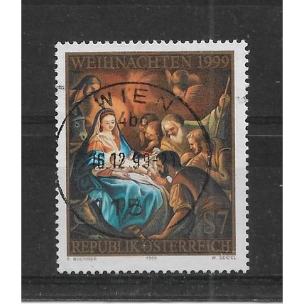 Austria.1999 Christmas stamp.Fine Used.Aug22