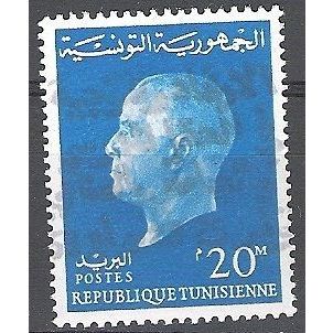 Tunisie 1962 Michel 610 O Cote (2005) 0.20 Euro Président Habib Bourguiba