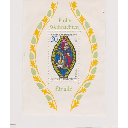 Germany 1976 W Berlin Christmas Charity mini sheet