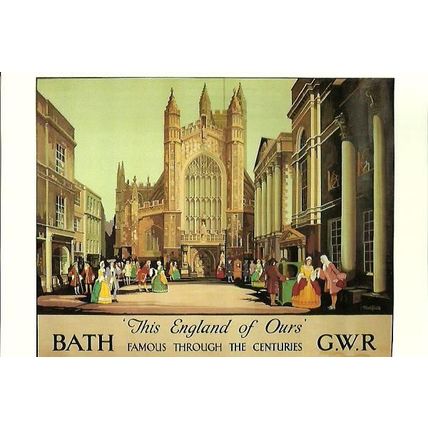 Advertising GWR BATH Postcard (Mayfair BB 730)