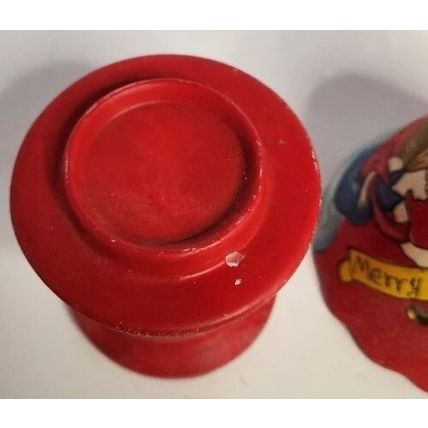 Vintage Ceramic Christmas Santa Fairy Light Tea Candles 5 3/4"