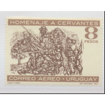Uruguay Stamp Scott #C322, Mint Hinged