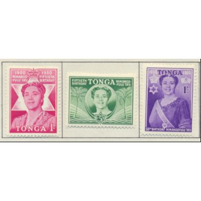 Tonga Stamps Scott #91 To 93, Mint Hinged