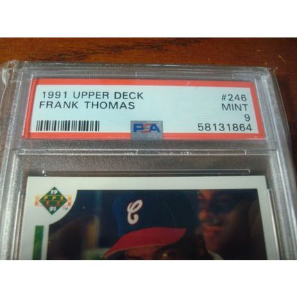 1991 Upper Deck, Graded Mint 9, FRANK THOMAS, White Sox