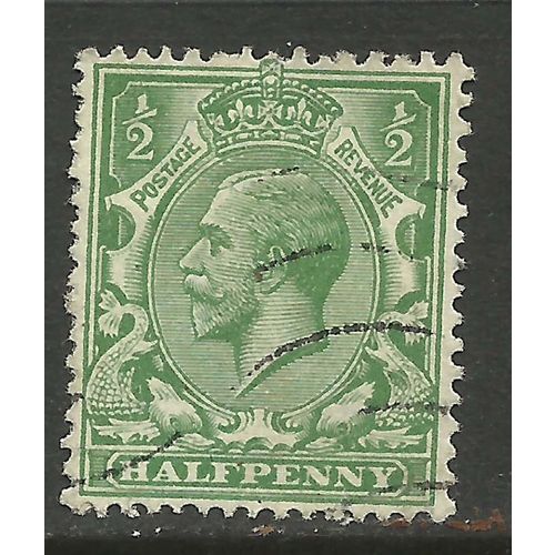 GB 1912 - 24 KGV 1/2d Green SG 351 Wmk 100 ( L284 )