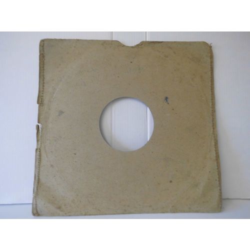 COLUMBIA 10" VINTAGE GRAMOPHONE RECORD CARD SLEEVE. 78 RPM. WALLIS'S ALDERSHOT.