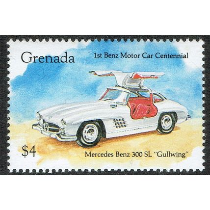 Grenada 1993 Centenary Benz Motor Car $4 Multicoloured SG2647 UM