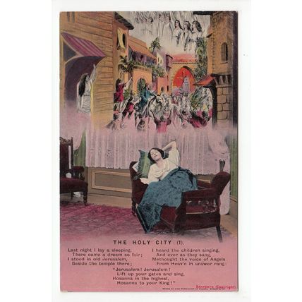 The Holy City Bamforth Song Card Postcard 4701/1