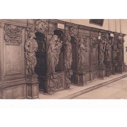 Confessionnaux Eglise Notre Dame Bruges Postcard Unused VGC