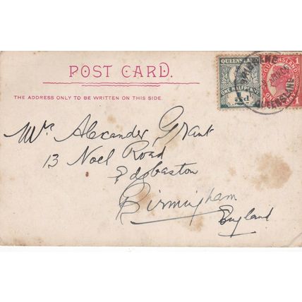 General Post Office Sydney Australia Postcard posted 1905 VGC