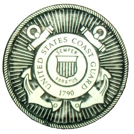 United States Coast Guard Seal Grey Fridge Magnet