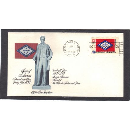 FDC Fleetwood 1657 13c Arkansas (Cachet-U/A) CV01143