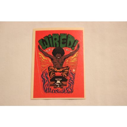 Russ Gosnell WIRED! 1977 Donruss Skateboard STICKER NO. 5