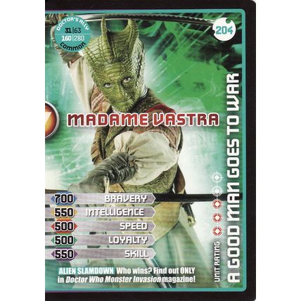 Doctor Who Monster Invasion Extreme TCG 204 Madame Vastra