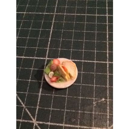 Sandwich with Side Salad 1:12th scale miniature