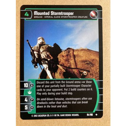 Star Wars TCG: A New Hope # 94 Mounted Stormtrooper (A) 2002 WotC Dark Uncommon