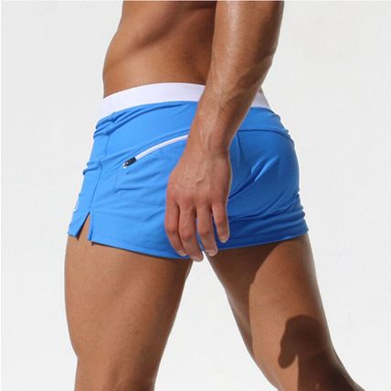 Men's Summer Swimwear Swimsuit Boy Swimsuits Boxer Shorts Swim Trunks Swimming