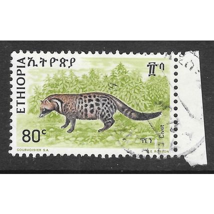 ETHIOPIA 197? ANIMAL CIVET 80c USED