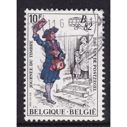 Belgium 1982 17th century Postal Messenger 10f Fine Used SG 2695 VGC