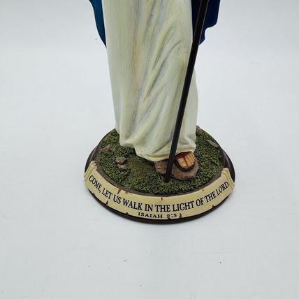Danbury Mint Jesus Light The Way Sculpture Figurine Painted Standing Decor