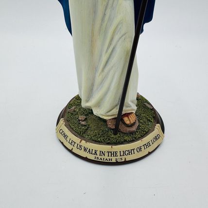 Danbury Mint Jesus Light The Way Sculpture Figurine Painted Standing Decor
